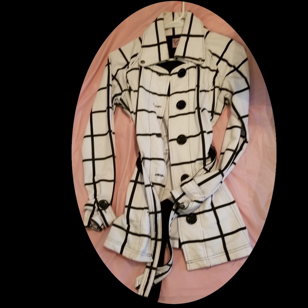 Black and white light jacket